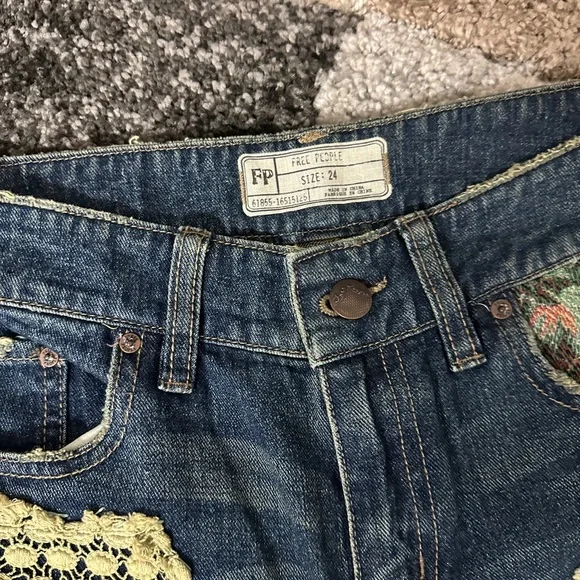Free People Patchwork Women's Jeans